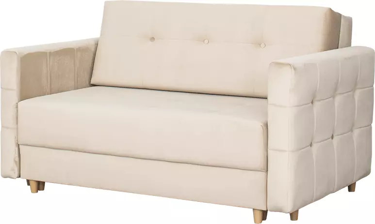 Fotel 2-osobowy rozkładany Paris (plusz beż)