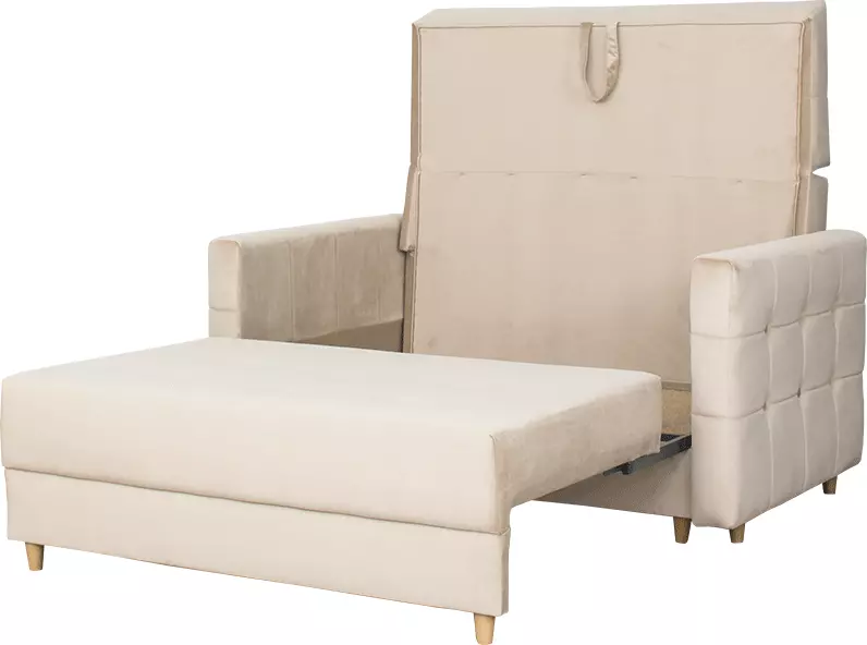 Fotel 2-osobowy rozkładany Paris (plusz beż)