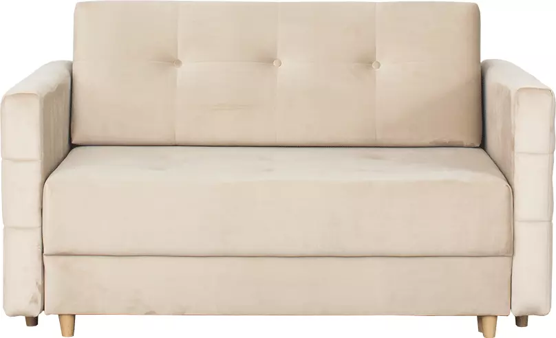 Fotel 2-osobowy rozkładany Paris (plusz beż)