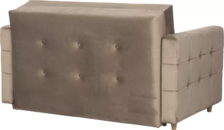 Fotel 2-osobowy rozkładany Paris (plusz brąz)