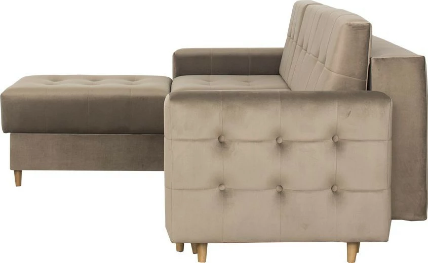 Narożnik Paris (plusz brąz)