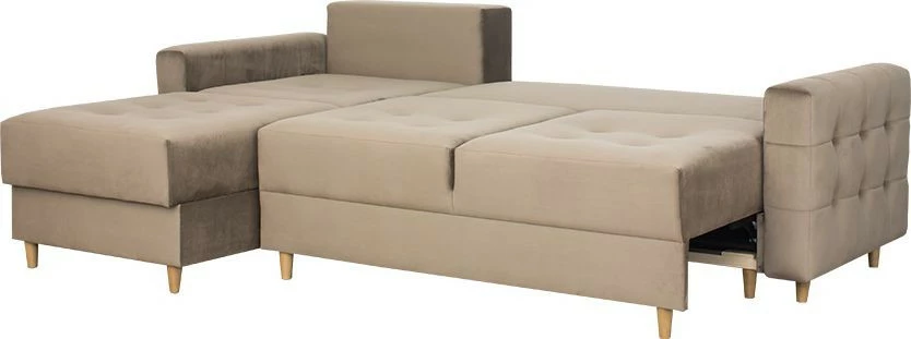 Narożnik Paris (plusz brąz)