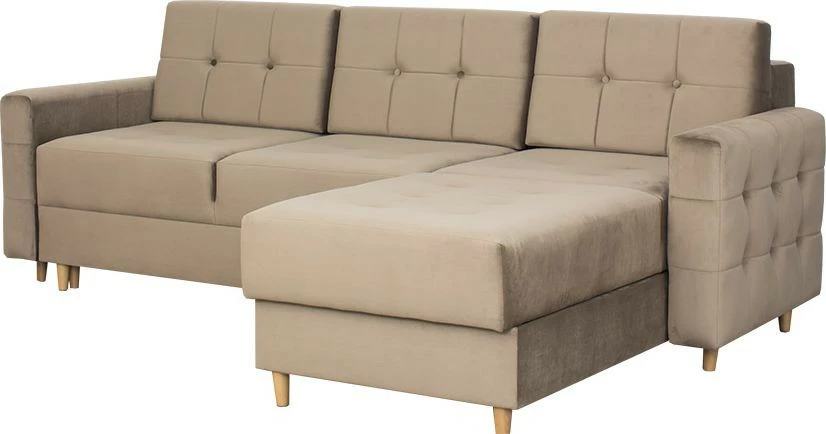 Narożnik Paris (plusz brąz)