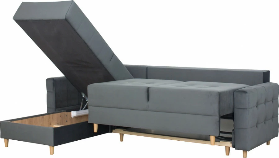 Narożnik Paris (plusz grafit ) 