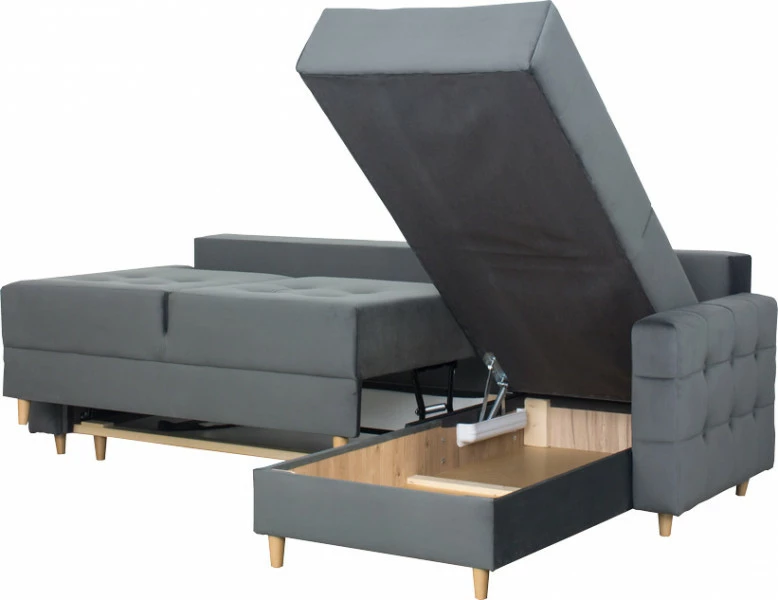 Narożnik Paris (plusz grafit ) 