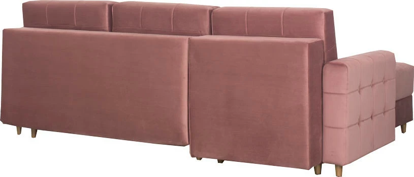 Narożnik Paris (plusz brudny róż)