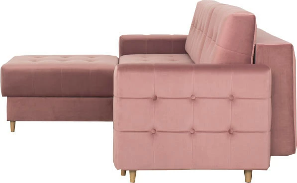 Narożnik Paris (plusz brudny róż)