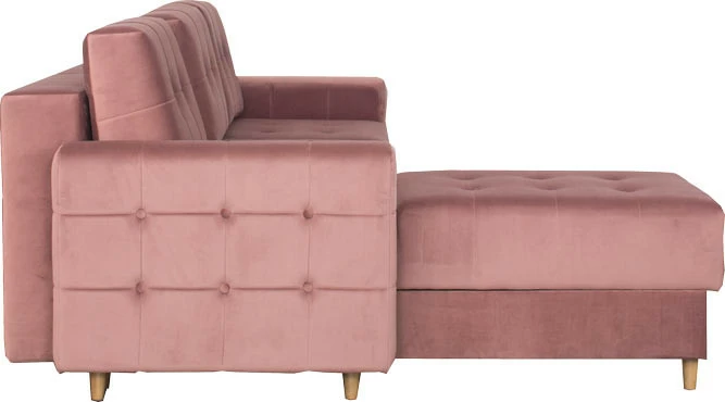 Narożnik Paris (plusz brudny róż)