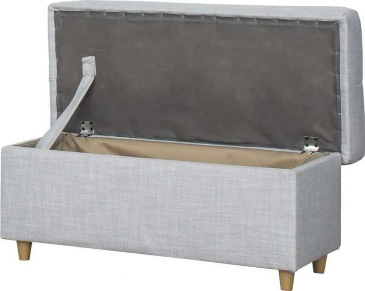 Puf Paris (naturis szary) 