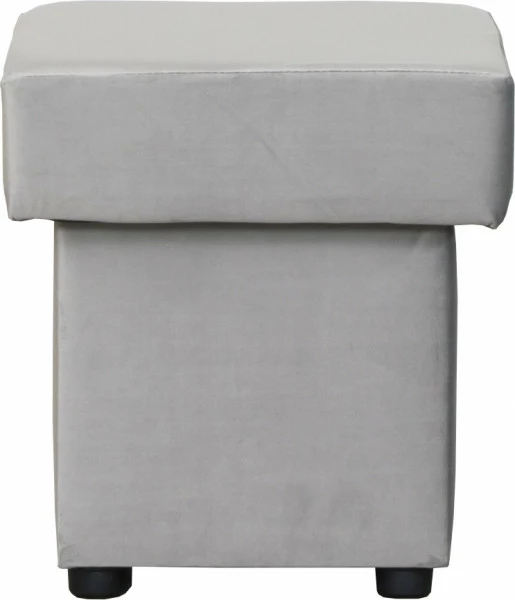 Puf otwierany (plusz srebrzysty)