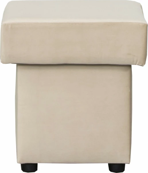 Puf otwierany (plusz beż)