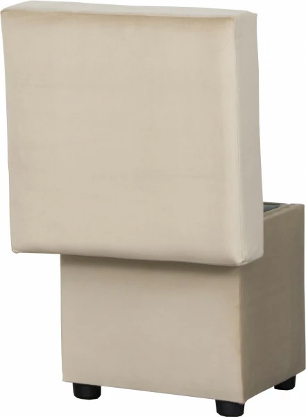 Puf otwierany (plusz beż)