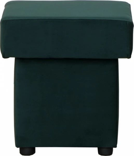 Puf otwierany (plusz zieleń)