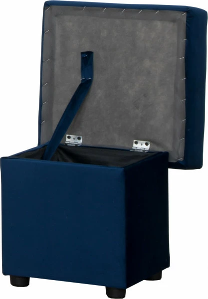 Puf otwierany (plusz granat)