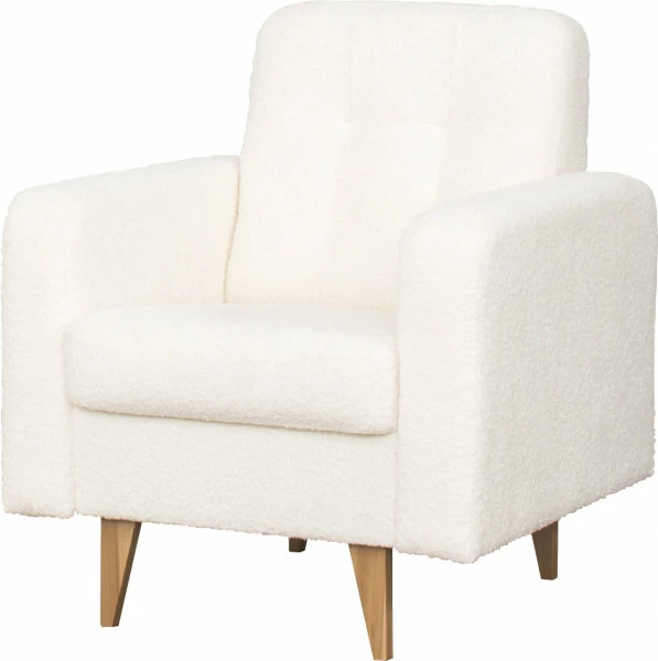 Fotel Sewilla (boucle kremowy)