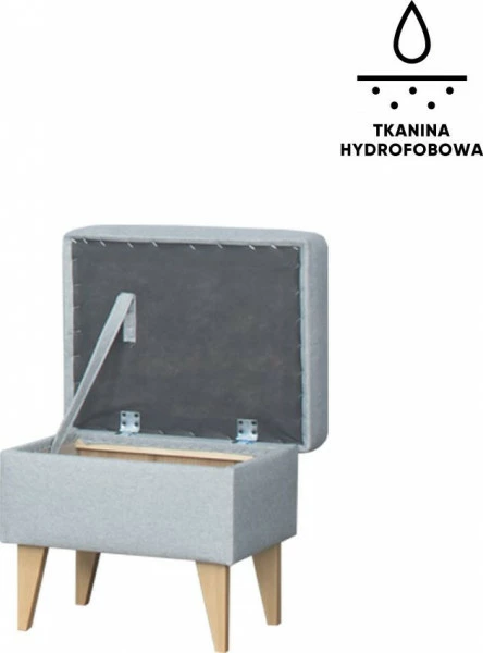 Puf Sewilla (elegantis jasny szary)