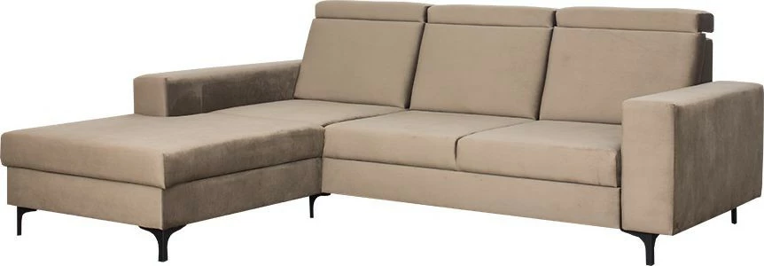 Narożnik Sydney (plusz brąz) lewy 