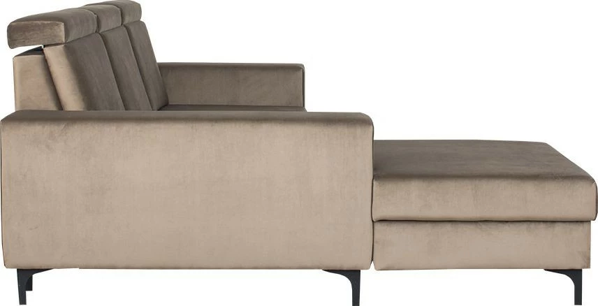 Narożnik Sydney (plusz brąz) lewy 