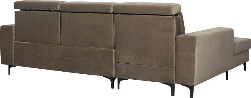 Narożnik Sydney (plusz brąz) lewy