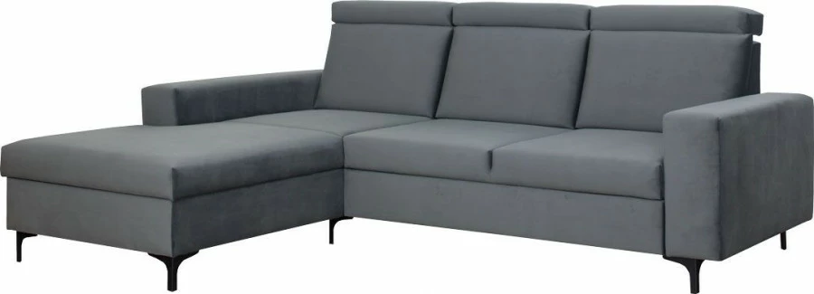 Narożnik Sydney (plusz grafit) lewy 