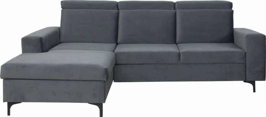 Narożnik Sydney (plusz grafit) lewy