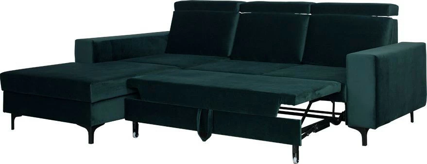 Narożnik Sydney (plusz zieleń) lewy 