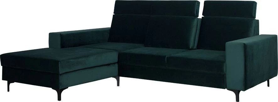 Narożnik Sydney (plusz zieleń) lewy 