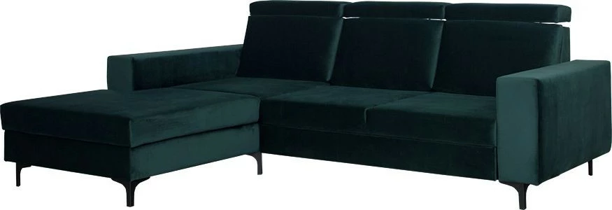 Narożnik Sydney (plusz zieleń) lewy 