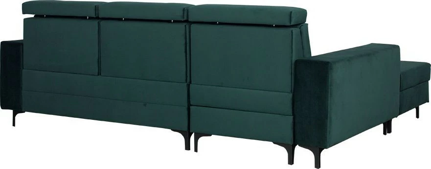 Narożnik Sydney (plusz zieleń) lewy