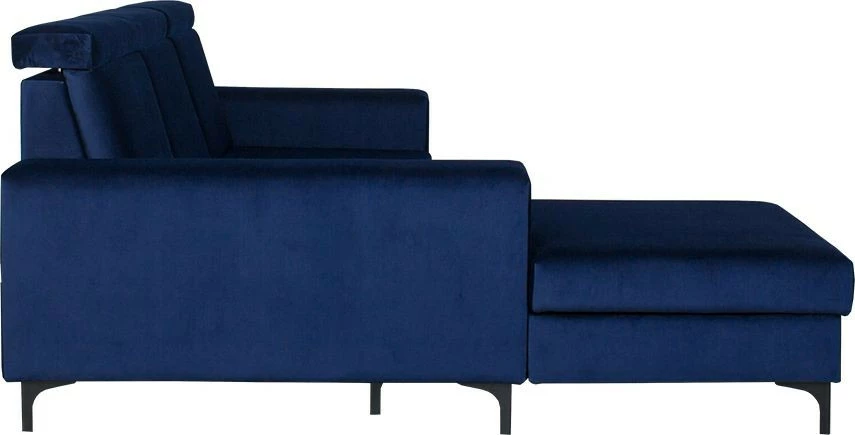 Narożnik Sydney (plusz granat) lewy