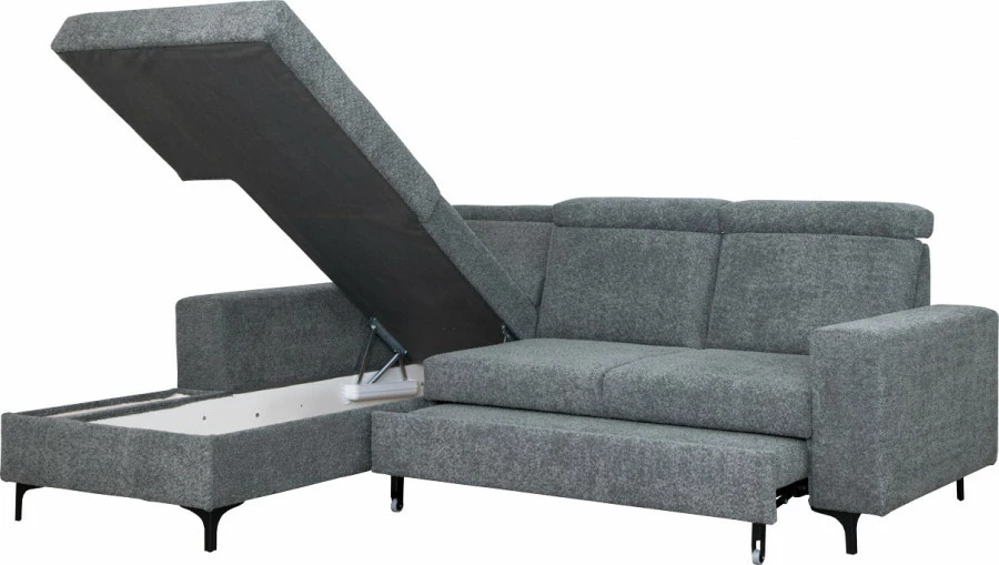 Narożnik Sydney (boucle grafit) lewy