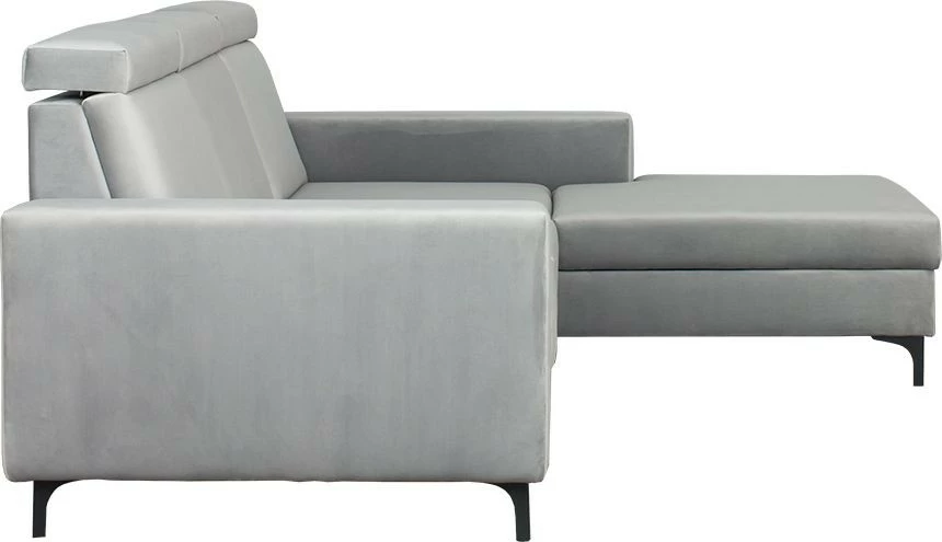 Narożnik Sydney (plusz srebrzysty) prawy 