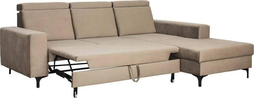 Narożnik Sydney (plusz brąz) prawy 