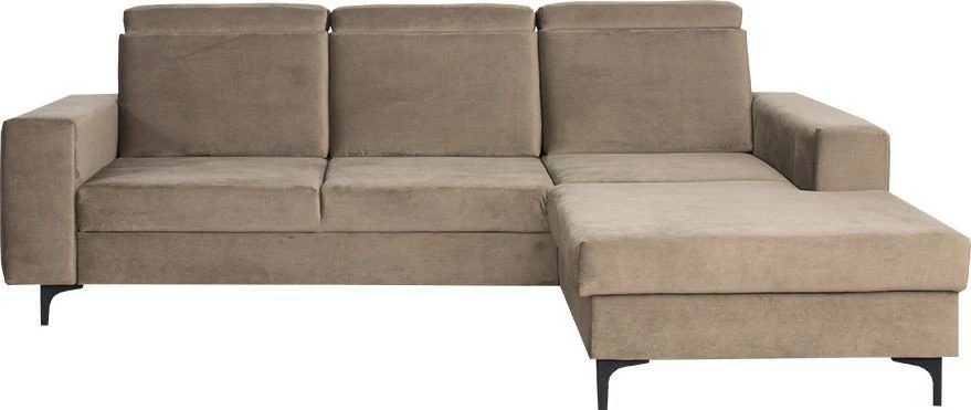 Narożnik Sydney (plusz brąz) prawy