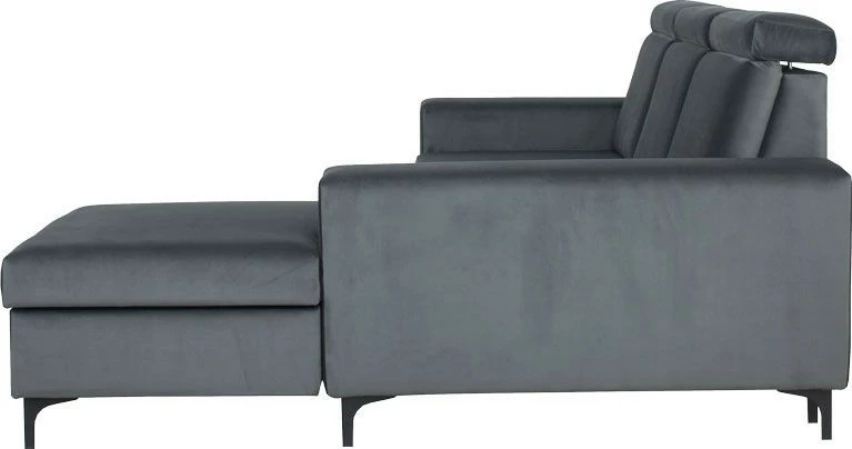 Narożnik Sydney (plusz grafit) prawy