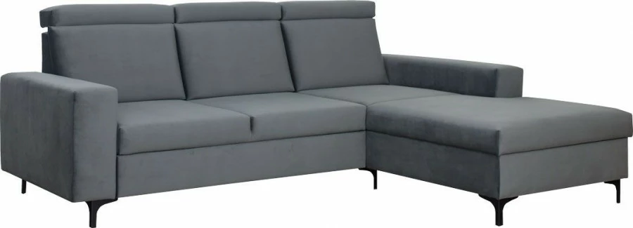 Narożnik Sydney (plusz grafit) prawy