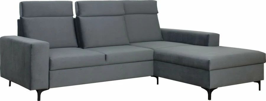 Narożnik Sydney (plusz grafit) prawy 