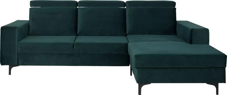 Narożnik Sydney (plusz zieleń) prawy 