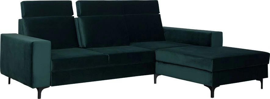 Narożnik Sydney (plusz zieleń) prawy 