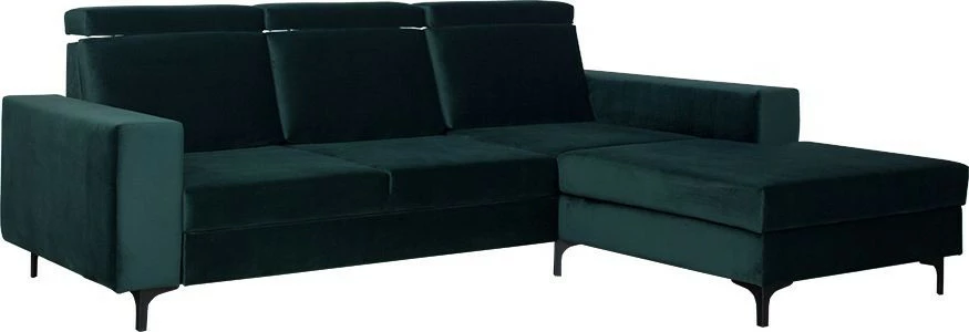 Narożnik Sydney (plusz zieleń) prawy