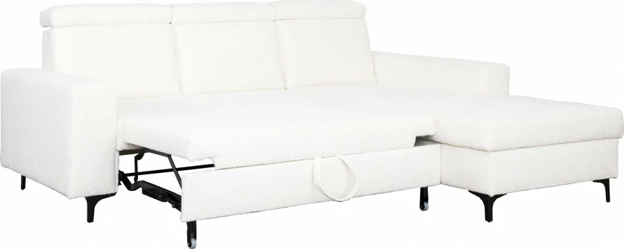 Narożnik Sydney (boucle kremowy) prawy