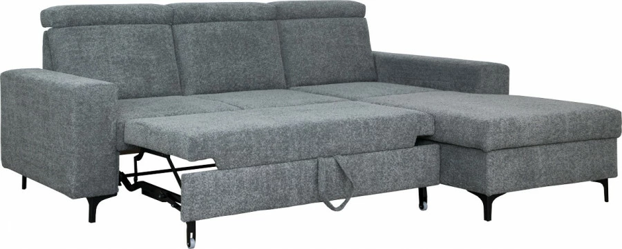 Narożnik Sydney (boucle grafit) prawy