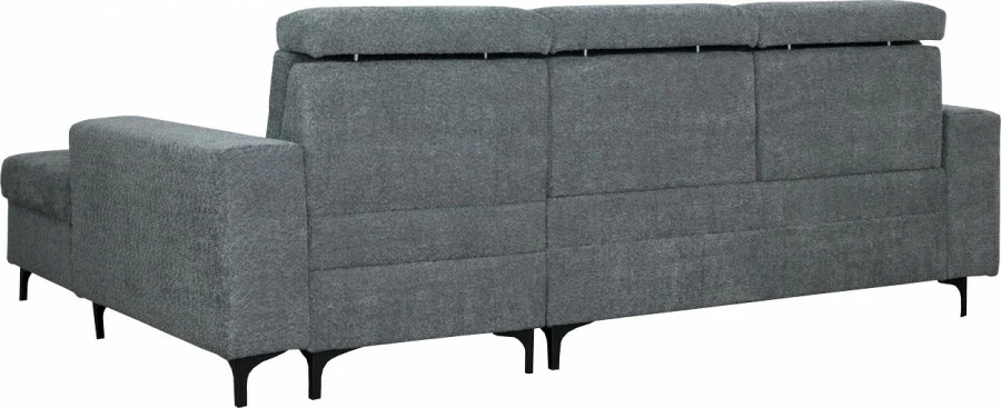 Narożnik Sydney (boucle grafit) prawy