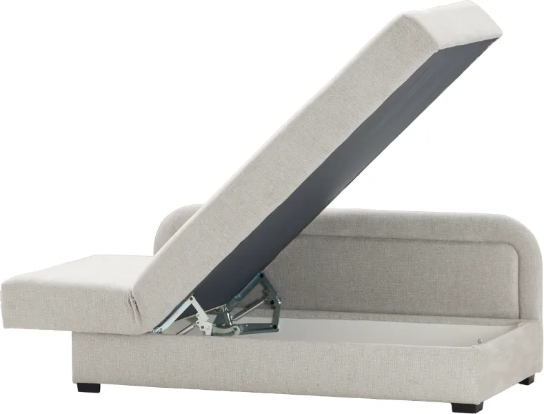 Tapczan Dawid lewy (rojal jasny szary)