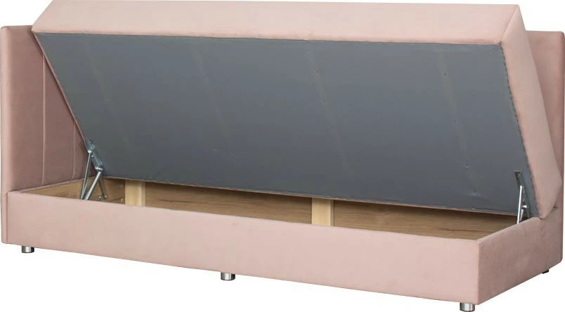 Tapczan Manilla lewy (plusz róż) 