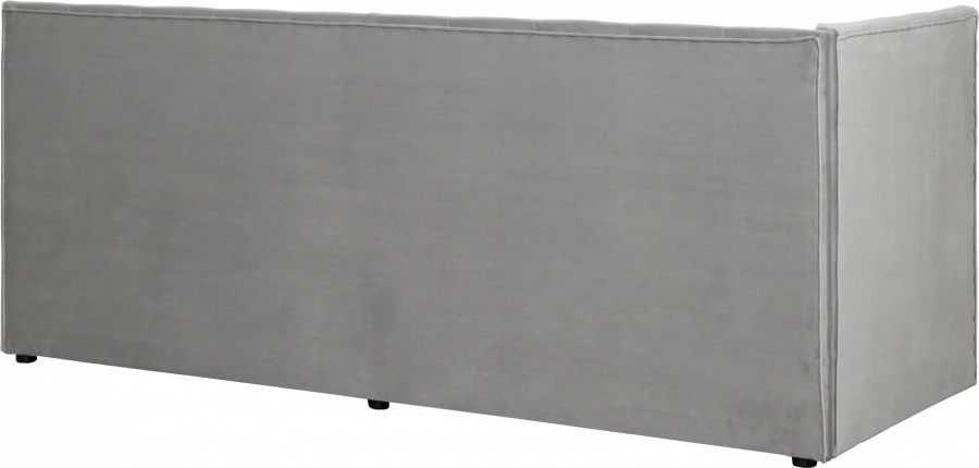 Tapczan Manilla lewy (plusz srebrzysty)