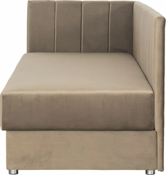 Tapczan Manilla lewy (plusz brąz) 