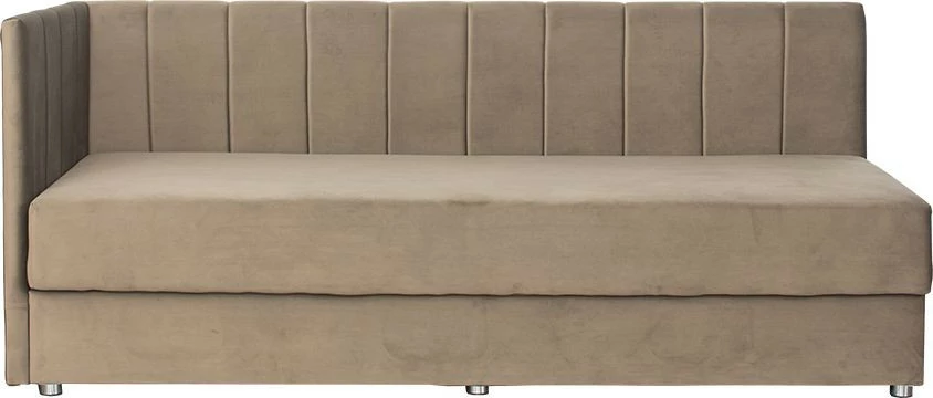 Tapczan Manilla lewy (plusz brąz) 