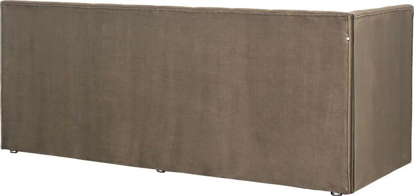 Tapczan Manilla lewy (plusz brąz)