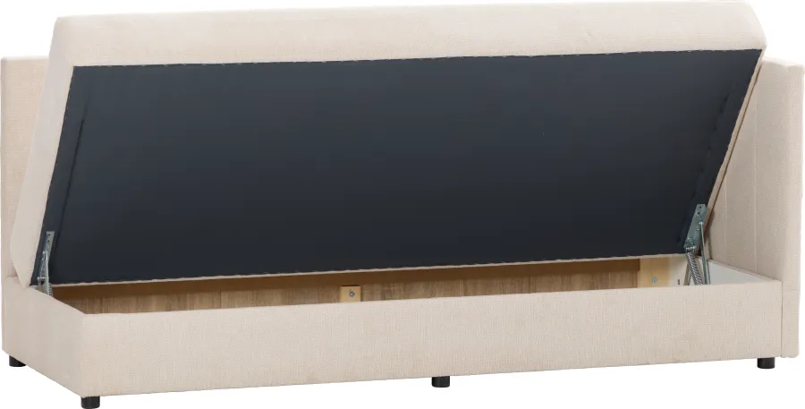 Tapczan Manilla prawy (rojal beż)